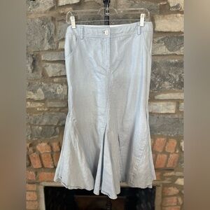 Spanner 100% linen blue skirt